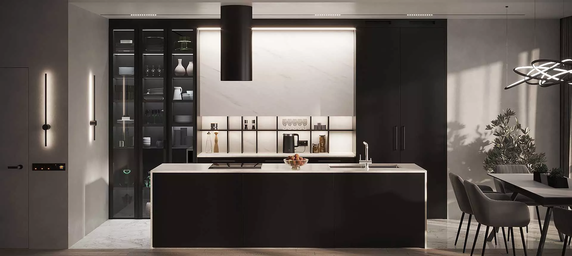 эмаль цвет Чёрный / Мрамор&nbsp;Леванто&nbsp;Белый&nbsp;